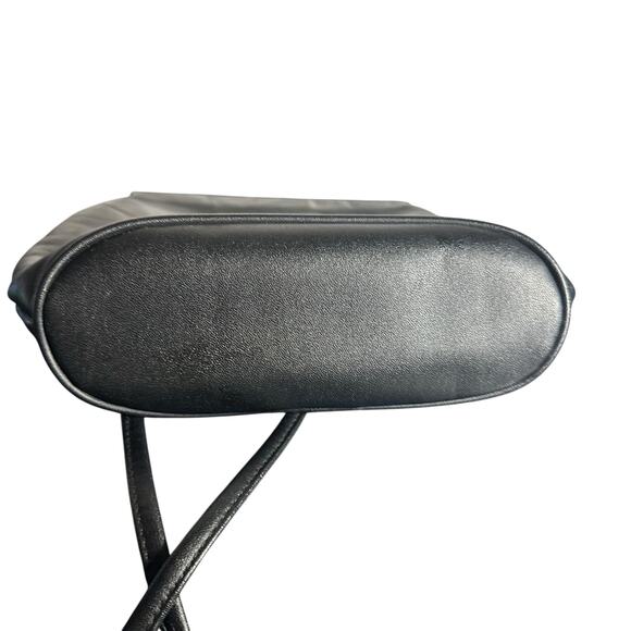 Giani Bernini Black Leather Crossbody Shoulder Bag Vintage Classic - Picture 4 of 12